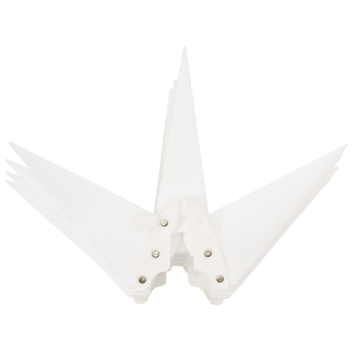 juledekorationer med LED-lys 3 stk. 57 cm foldbar hvid