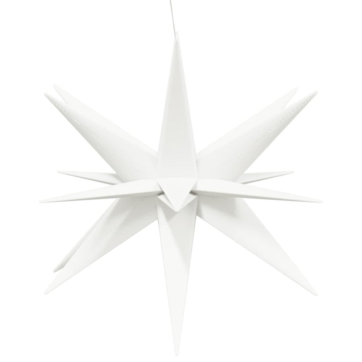 juledekorationer med LED-lys 3 stk. 100 cm foldbar hvid