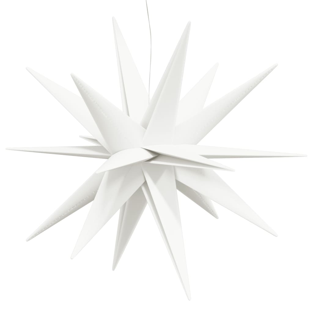 juledekorationer med LED-lys 3 stk. 100 cm foldbar hvid