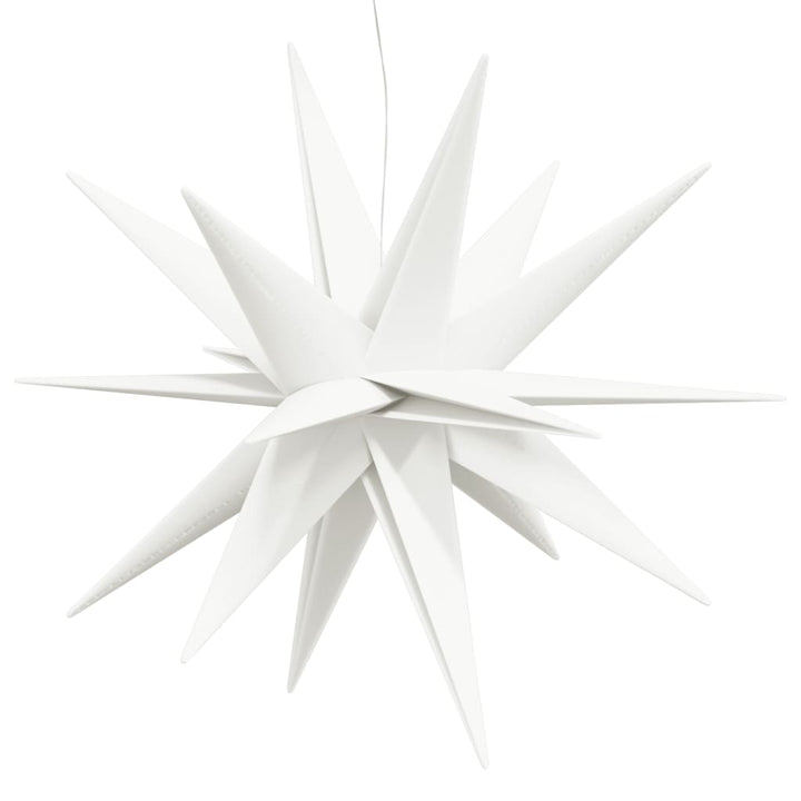 juledekorationer med LED-lys 3 stk. 100 cm foldbar hvid