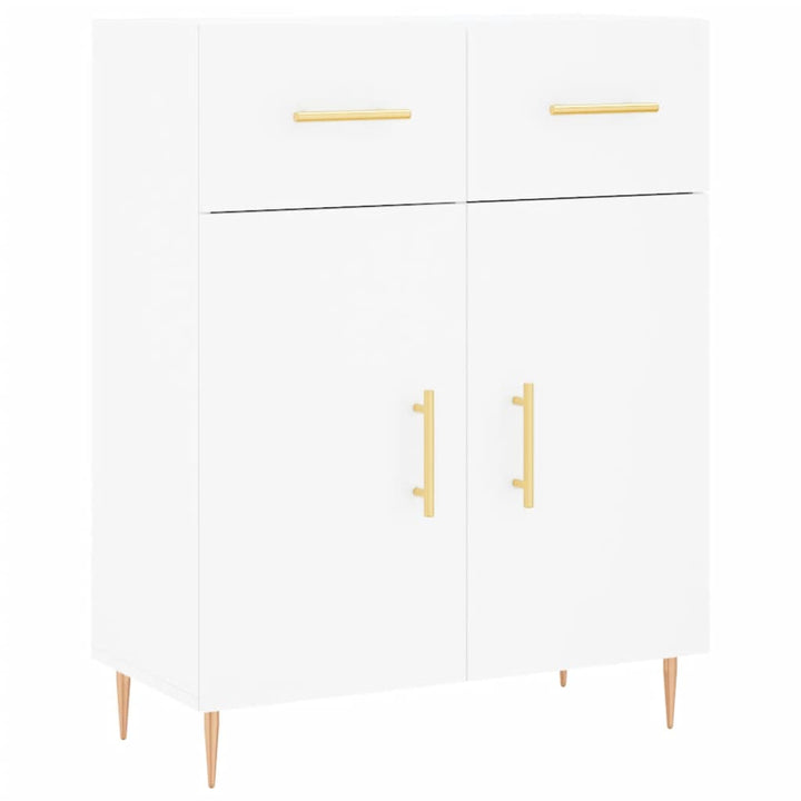 skænk 69,5x34x90 cm konstrueret træ hvid