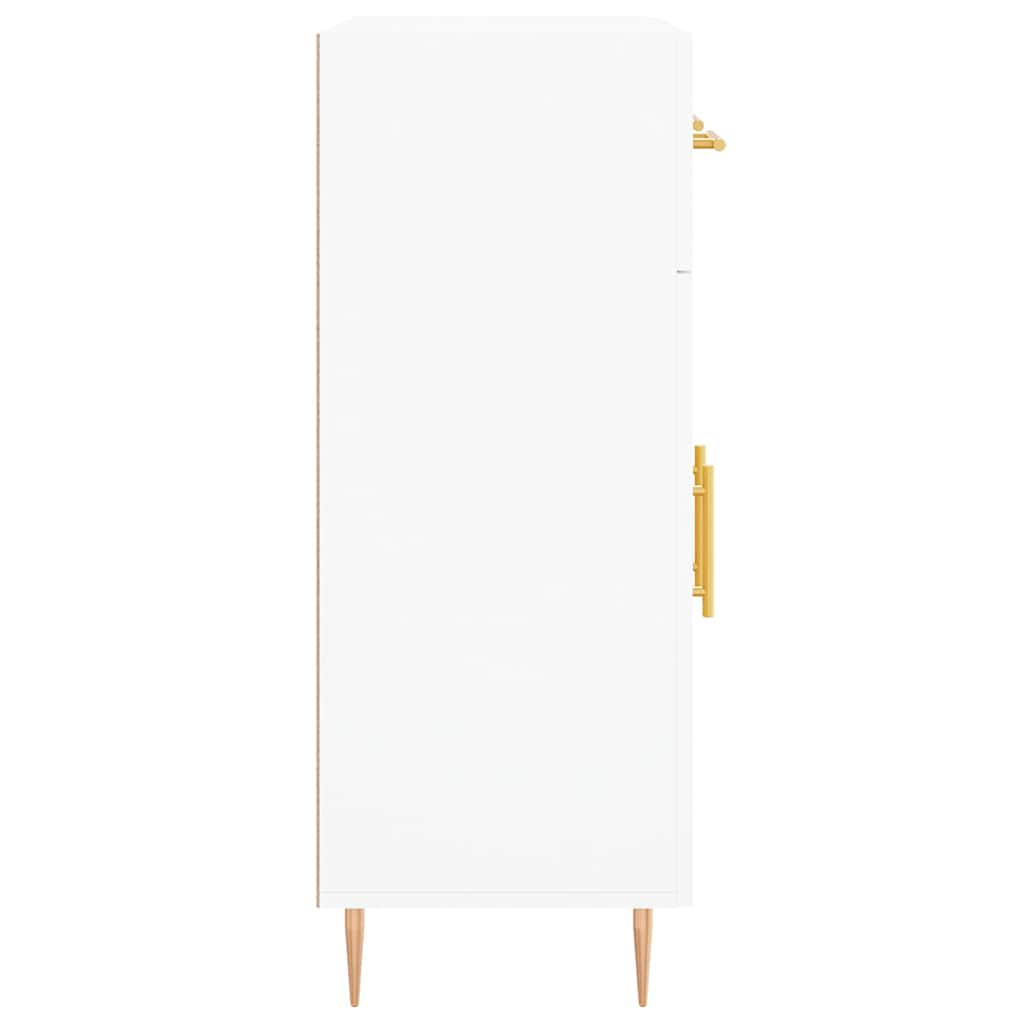 skænk 69,5x34x90 cm konstrueret træ hvid
