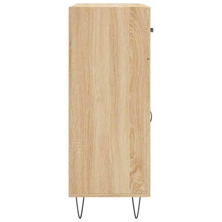 skænk 69,5x34x90 cm konstrueret træ sonoma-eg
