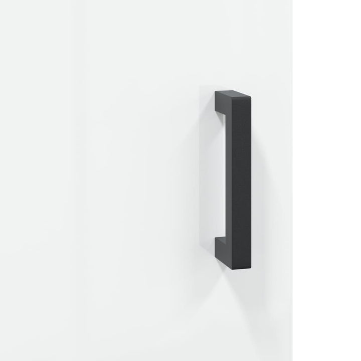 skænk 69,5x34x90 cm konstrueret træ hvid højglans