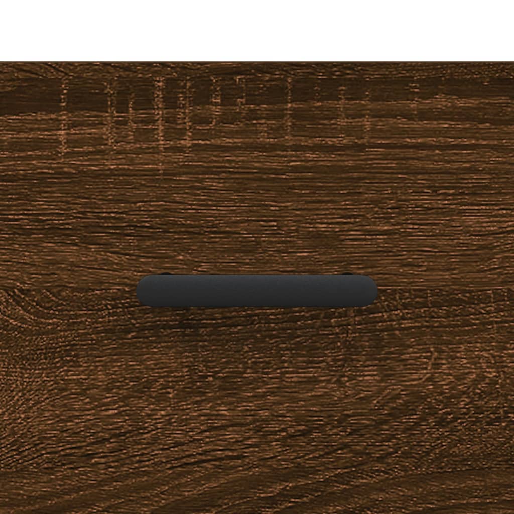 skænk 69,5x34x90 cm konstrueret træ brun egetræsfarve