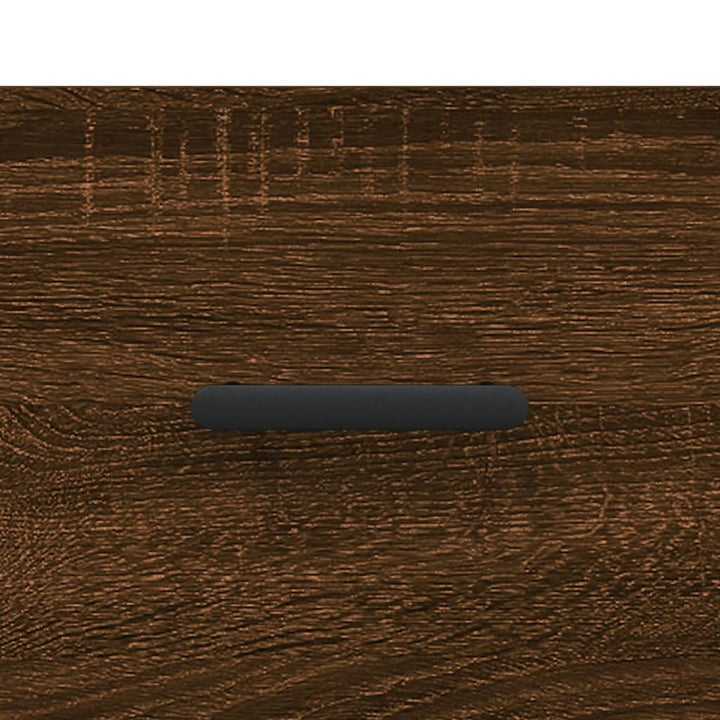 skænk 69,5x34x90 cm konstrueret træ brun egetræsfarve