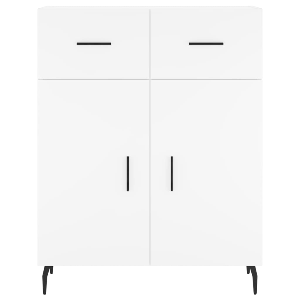 skænk 69,5x34x90 cm konstrueret træ hvid
