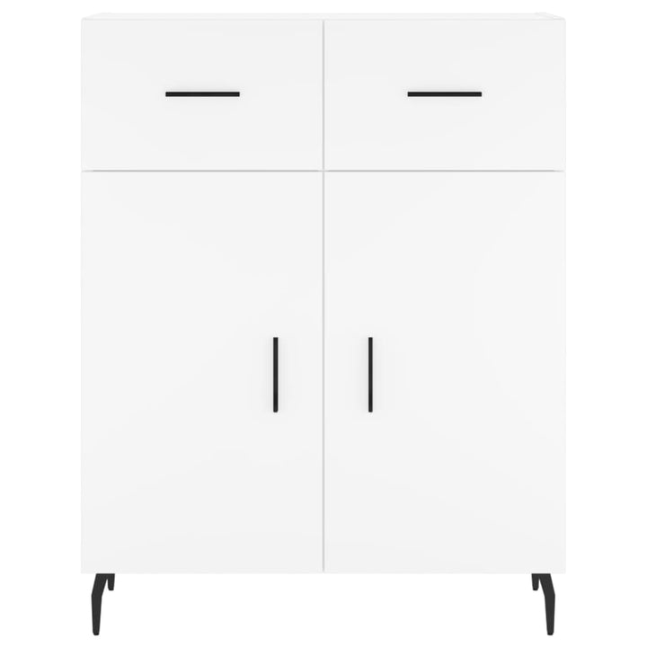 skænk 69,5x34x90 cm konstrueret træ hvid