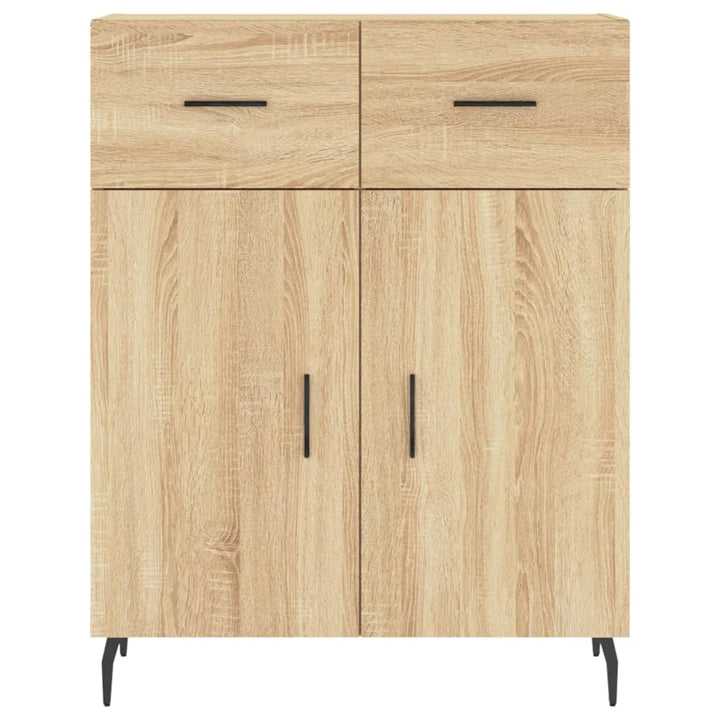 skænk 69,5x34x90 cm konstrueret træ sonoma-eg