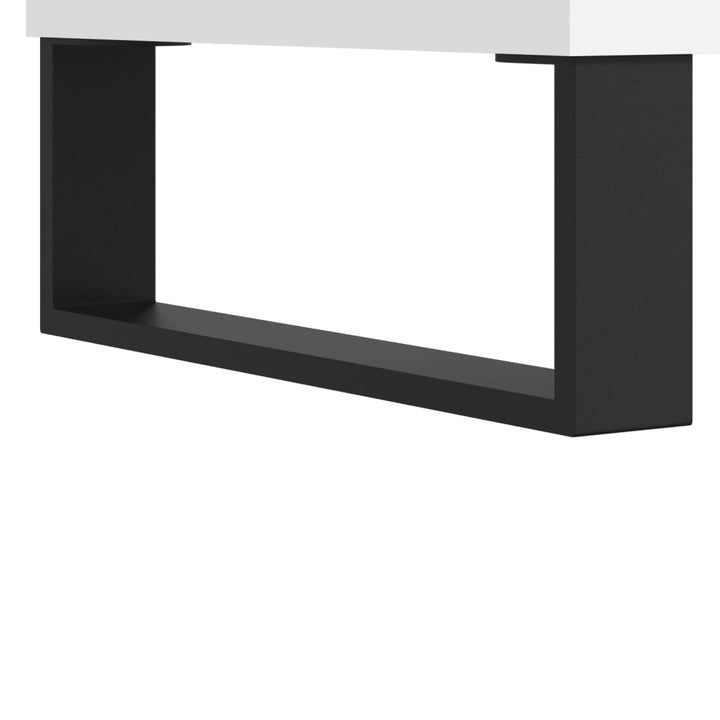 skænk 69,5x34x90 cm konstrueret træ hvid