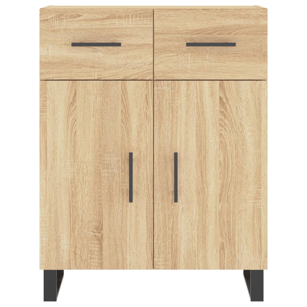 skænk 69,5x34x90 cm konstrueret træ sonoma-eg