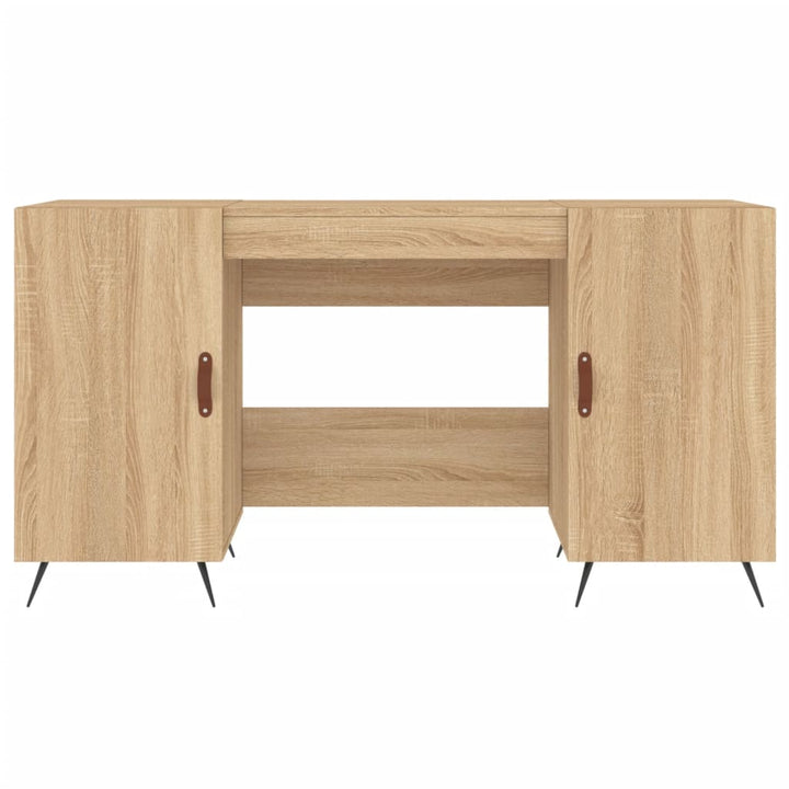 skrivebord 140x50x75 cm konstrueret træ sonoma-eg