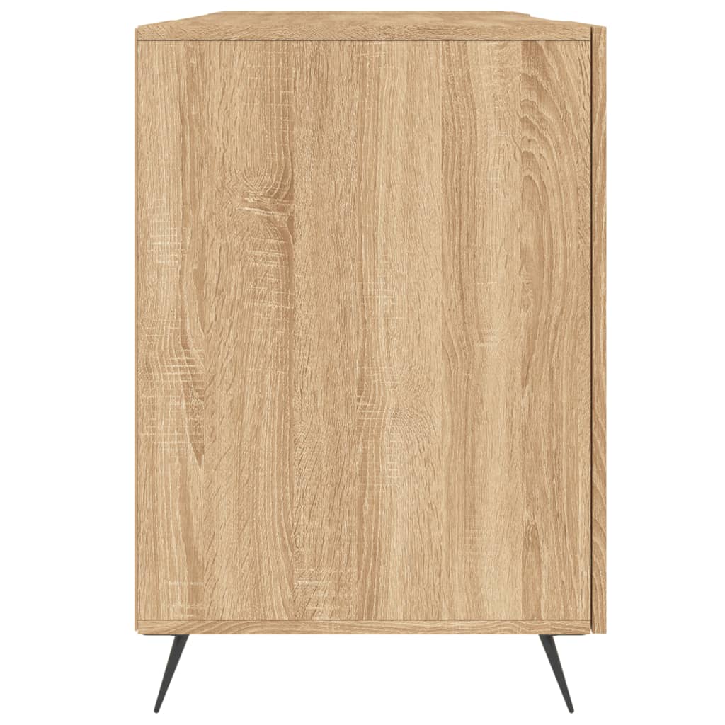 skrivebord 140x50x75 cm konstrueret træ sonoma-eg