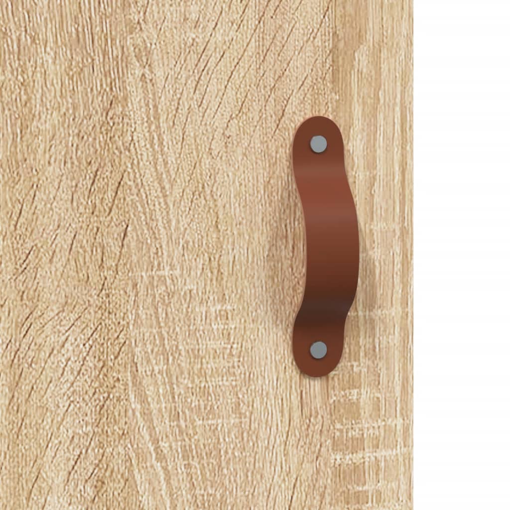 skrivebord 140x50x75 cm konstrueret træ sonoma-eg