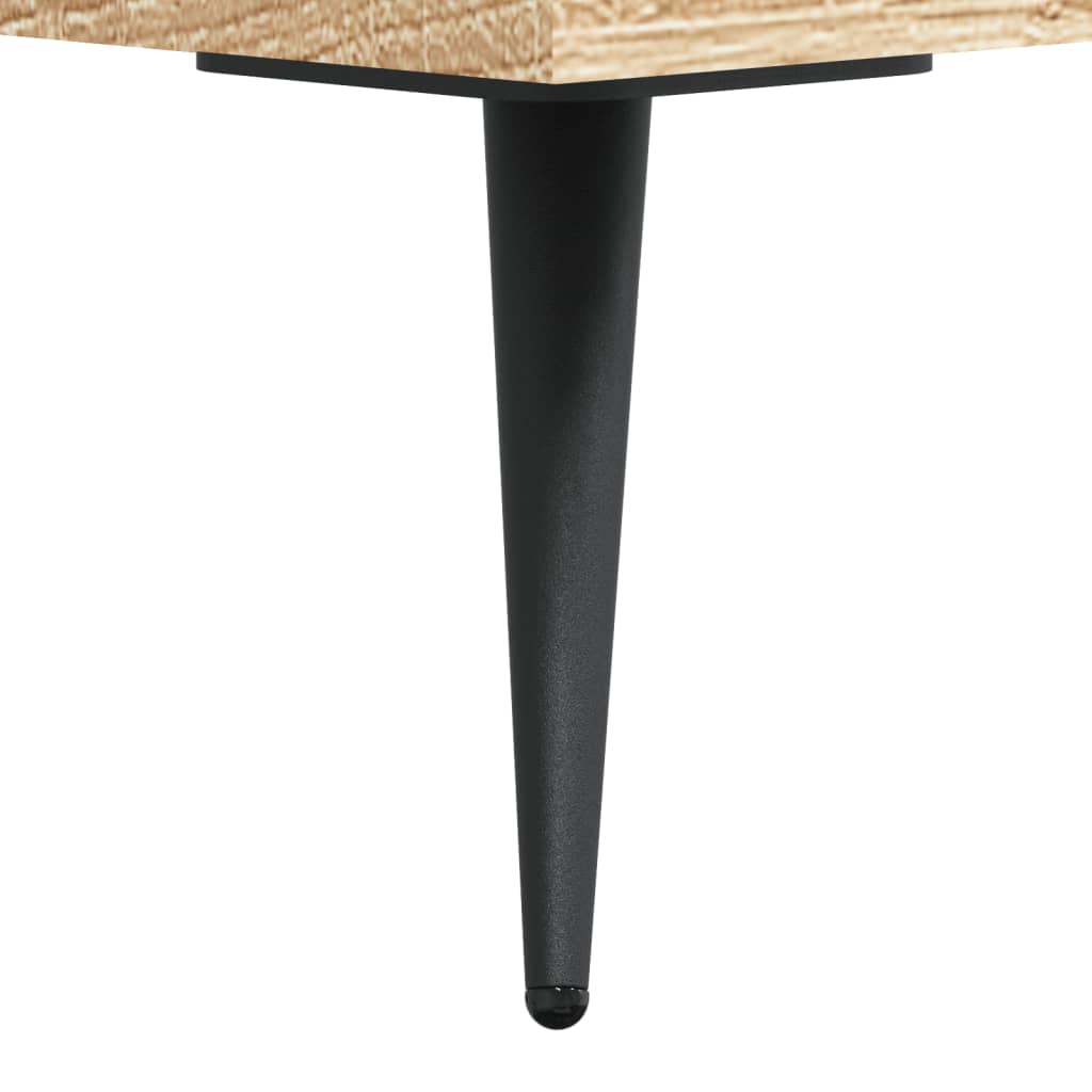 skrivebord 140x50x75 cm konstrueret træ sonoma-eg