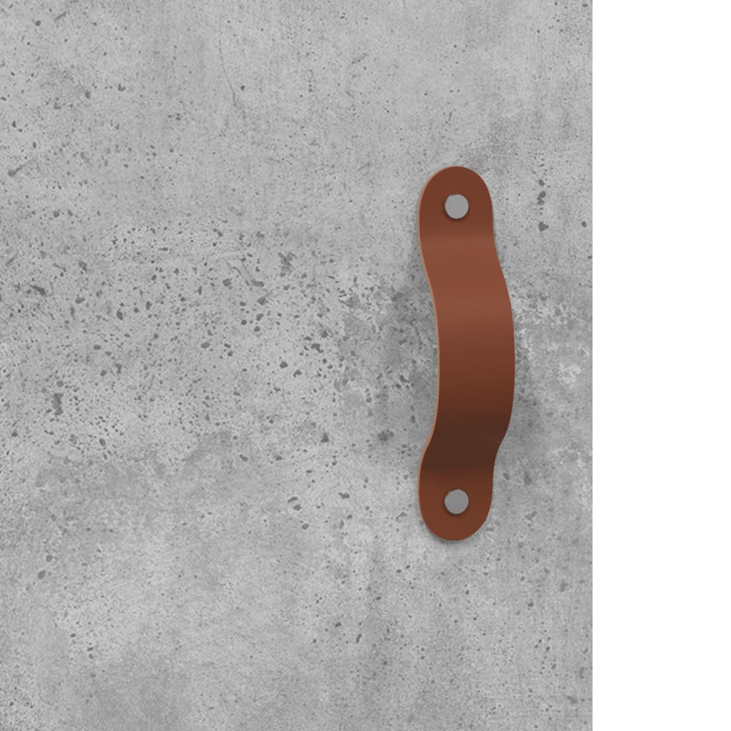 skrivebord 140x50x75 cm konstrueret træ betongrå