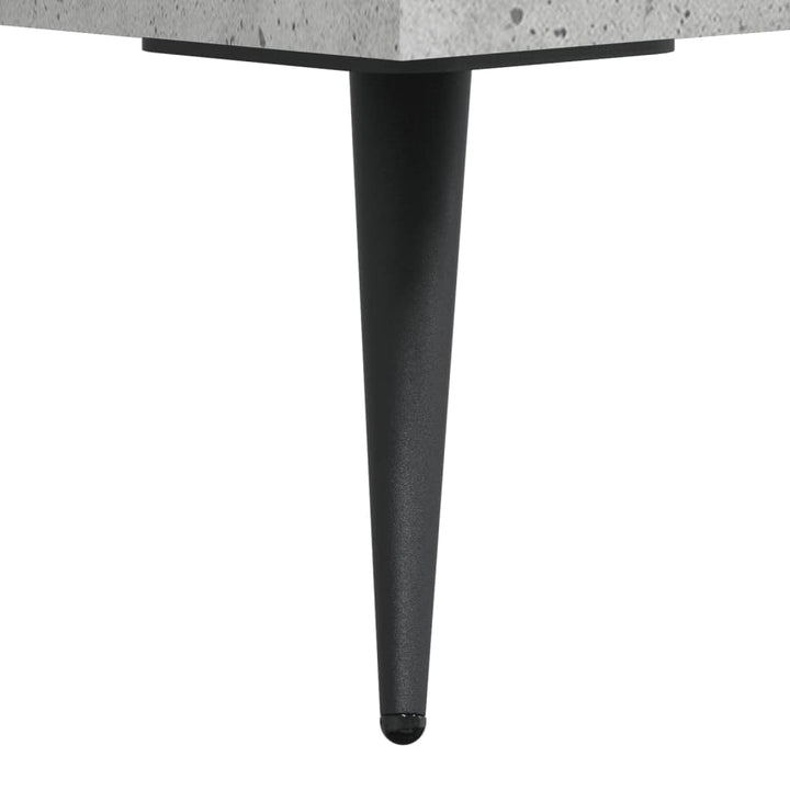 skrivebord 140x50x75 cm konstrueret træ betongrå