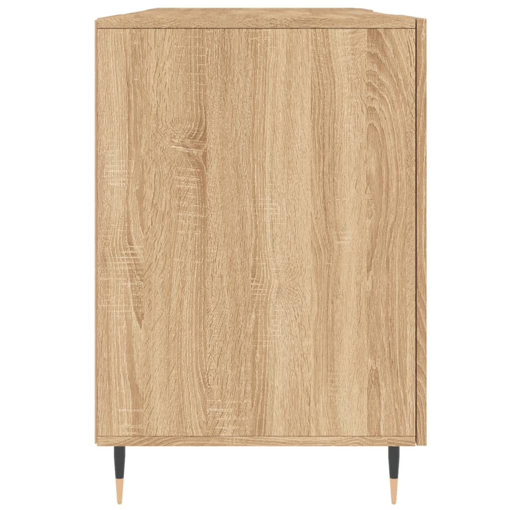 skrivebord 140x50x75 cm konstrueret træ sonoma-eg
