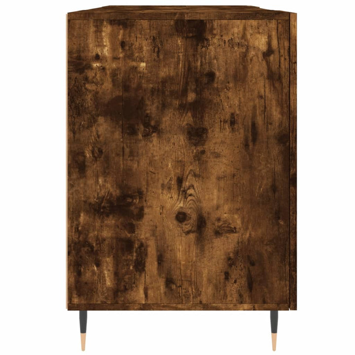 skrivebord 140x50x75 cm konstrueret træ røget egetræsfarve