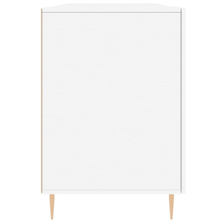 skrivebord 140x50x75 cm konstrueret træ hvid