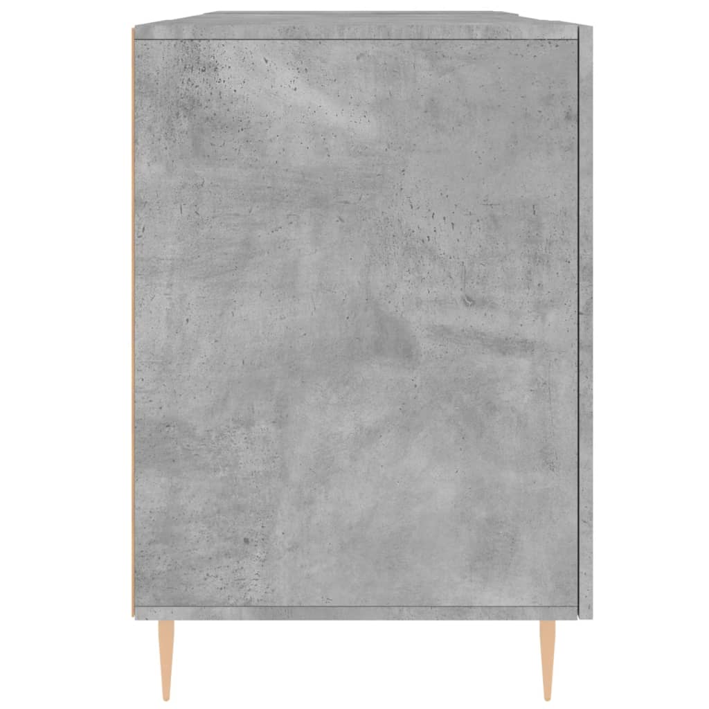 skrivebord 140x50x75 cm konstrueret træ betongrå