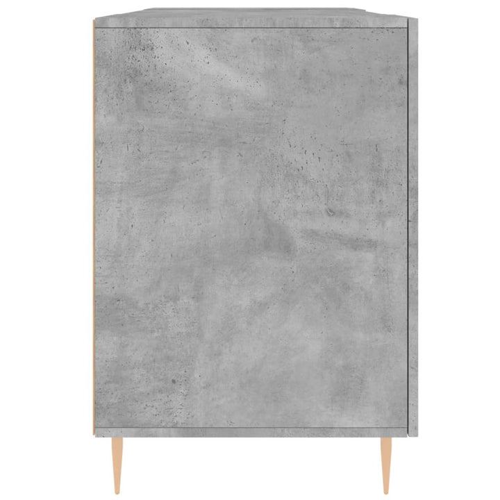 skrivebord 140x50x75 cm konstrueret træ betongrå