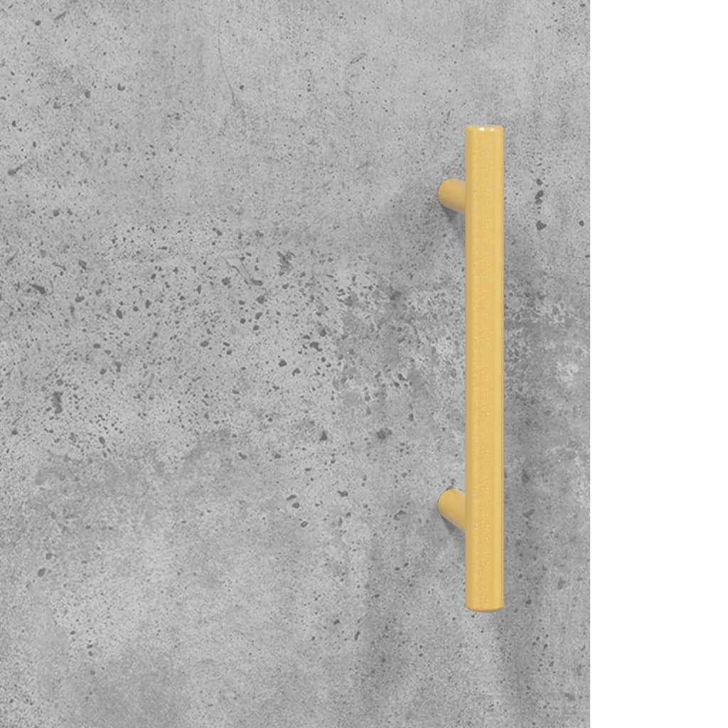 skrivebord 140x50x75 cm konstrueret træ betongrå