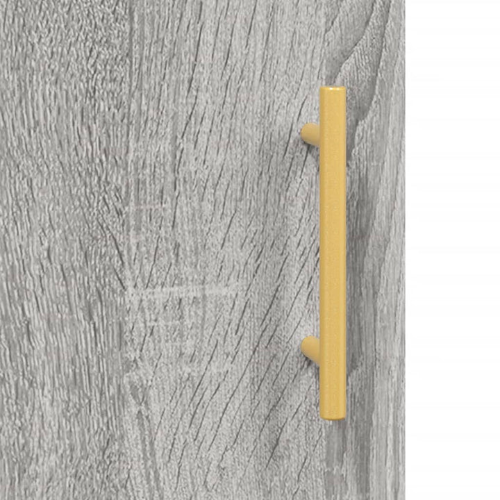 skrivebord 140x50x75 cm konstrueret træ grå sonoma-eg