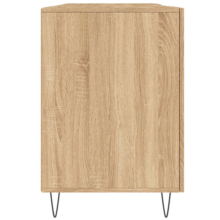 skrivebord 140x50x75 cm konstrueret træ sonoma-eg