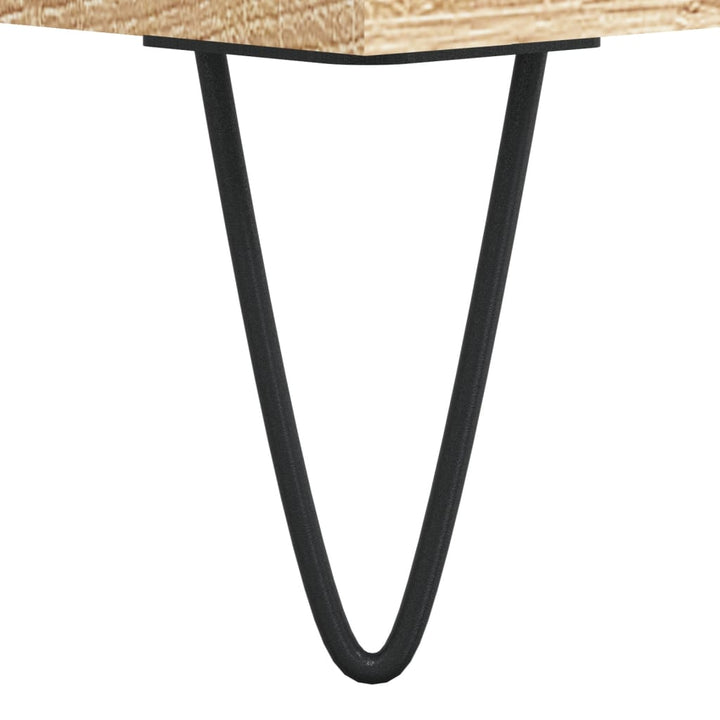 skrivebord 140x50x75 cm konstrueret træ sonoma-eg