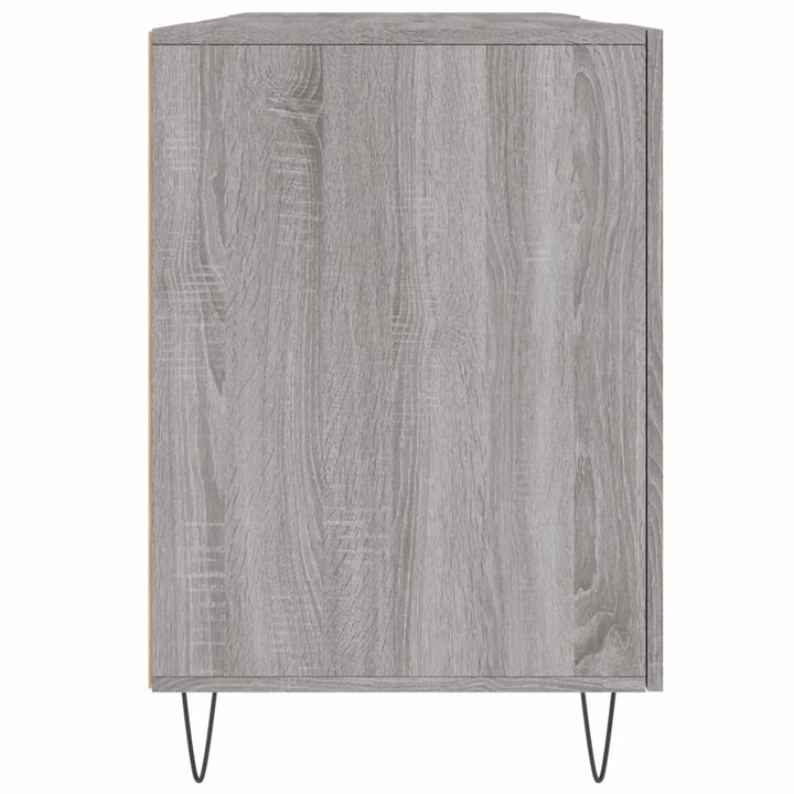 skrivebord 140x50x75 cm konstrueret træ grå sonoma-eg