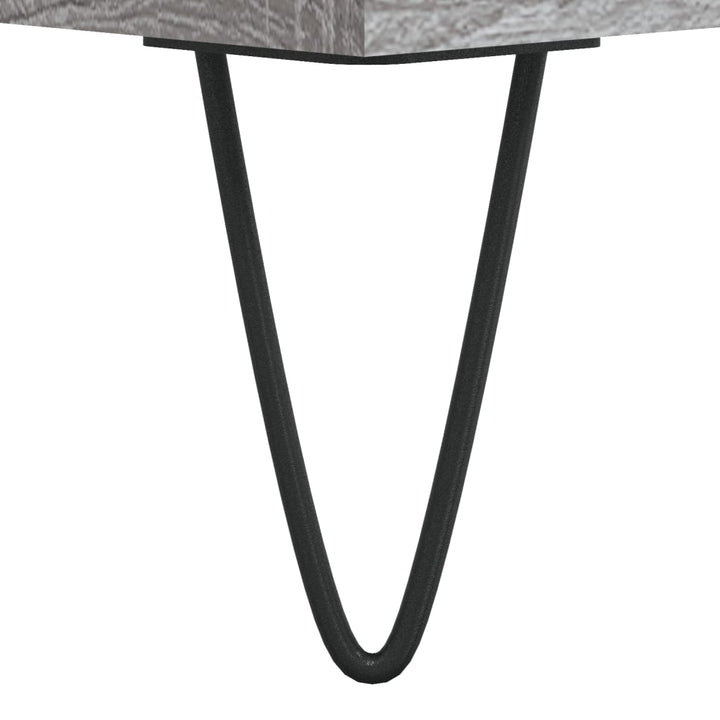 skrivebord 140x50x75 cm konstrueret træ grå sonoma-eg
