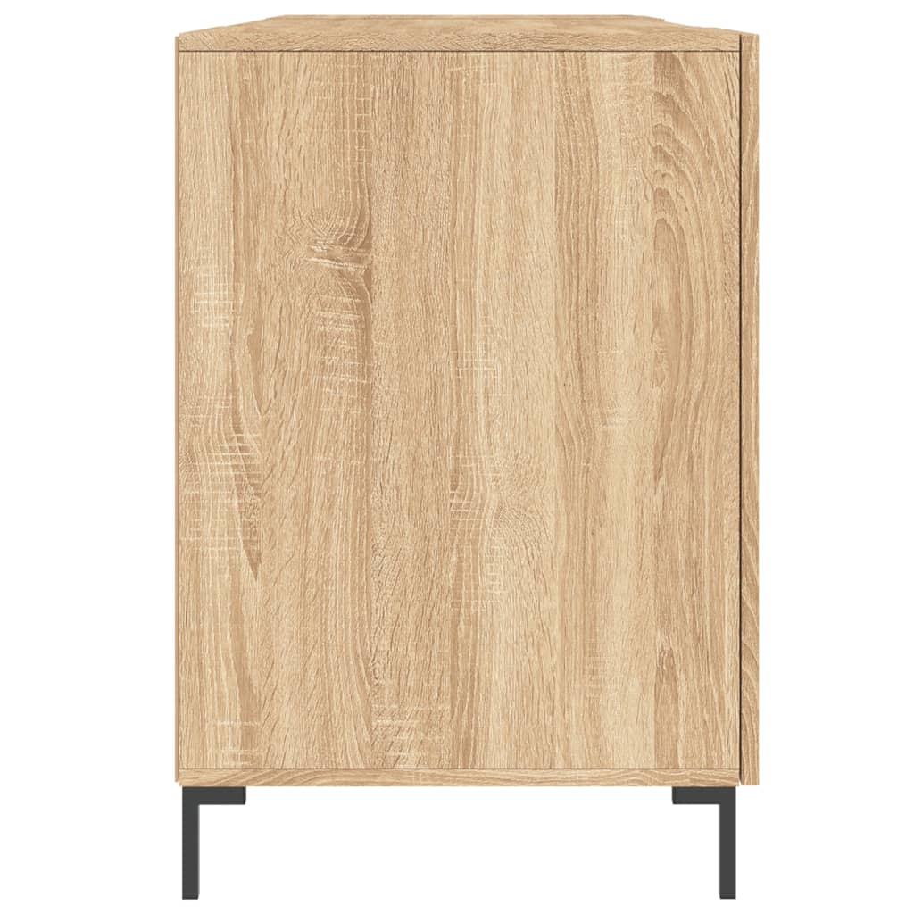 skrivebord 140x50x75 cm konstrueret træ sonoma-eg