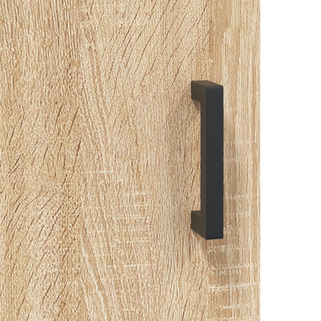 skrivebord 140x50x75 cm konstrueret træ sonoma-eg