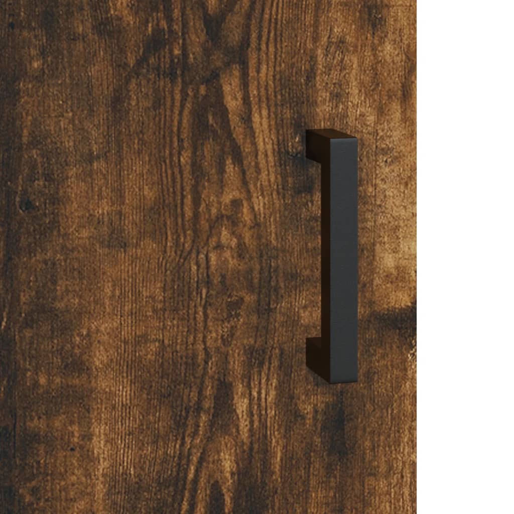 skrivebord 140x50x75 cm konstrueret træ røget egetræsfarve