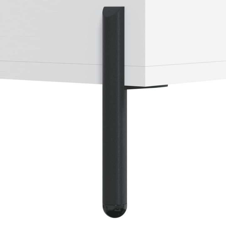 skrivebord 140x50x75 cm konstrueret træ hvid