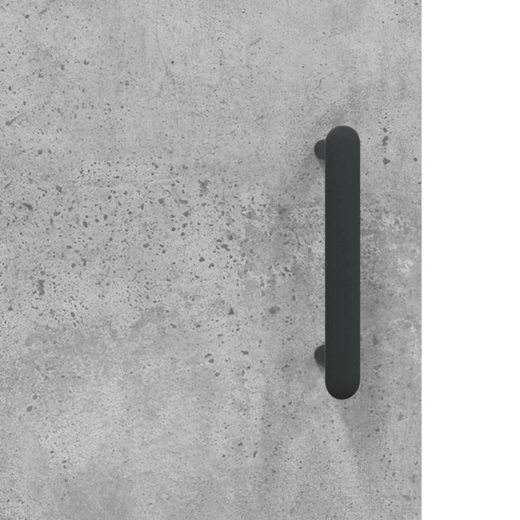 skrivebord 140x50x75 cm konstrueret træ betongrå