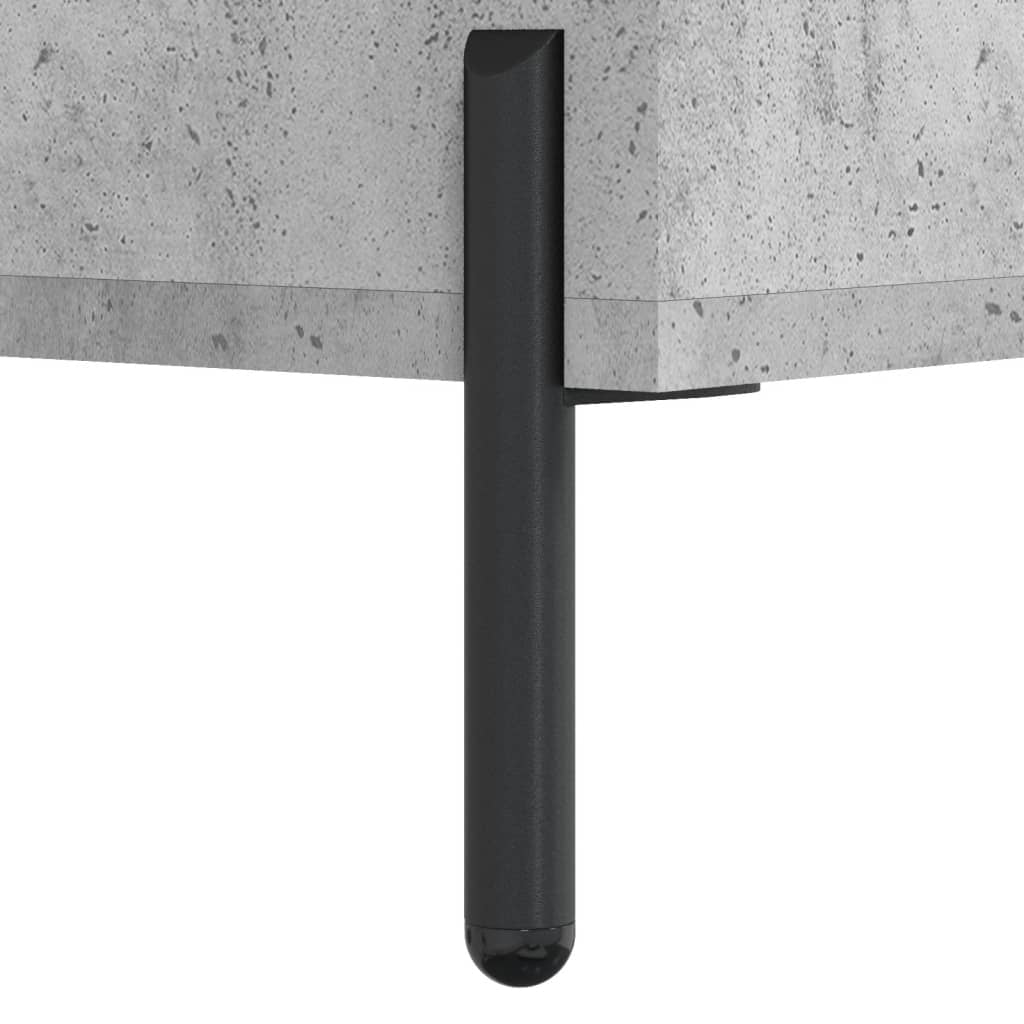 skrivebord 140x50x75 cm konstrueret træ betongrå