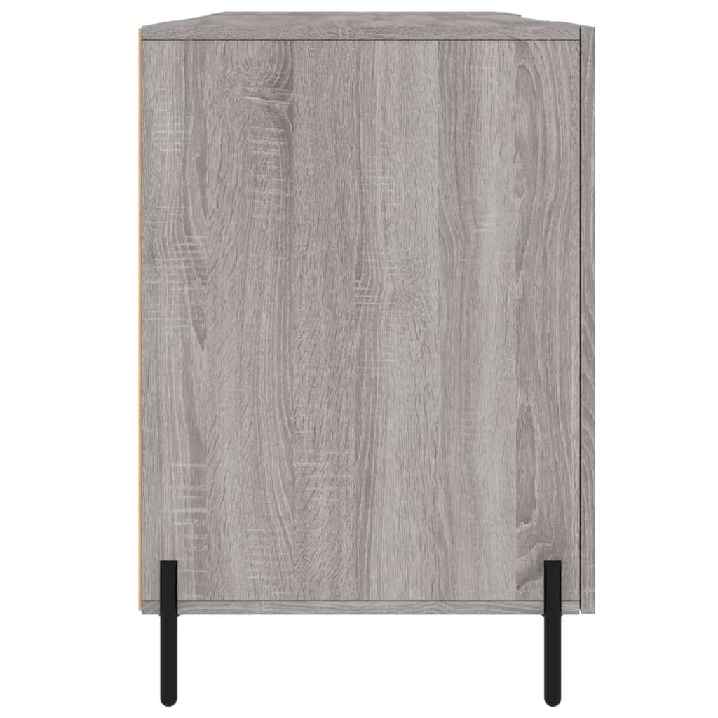 skrivebord 140x50x75 cm konstrueret træ grå sonoma-eg