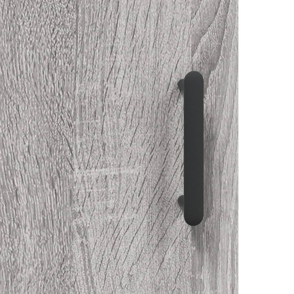 skrivebord 140x50x75 cm konstrueret træ grå sonoma-eg