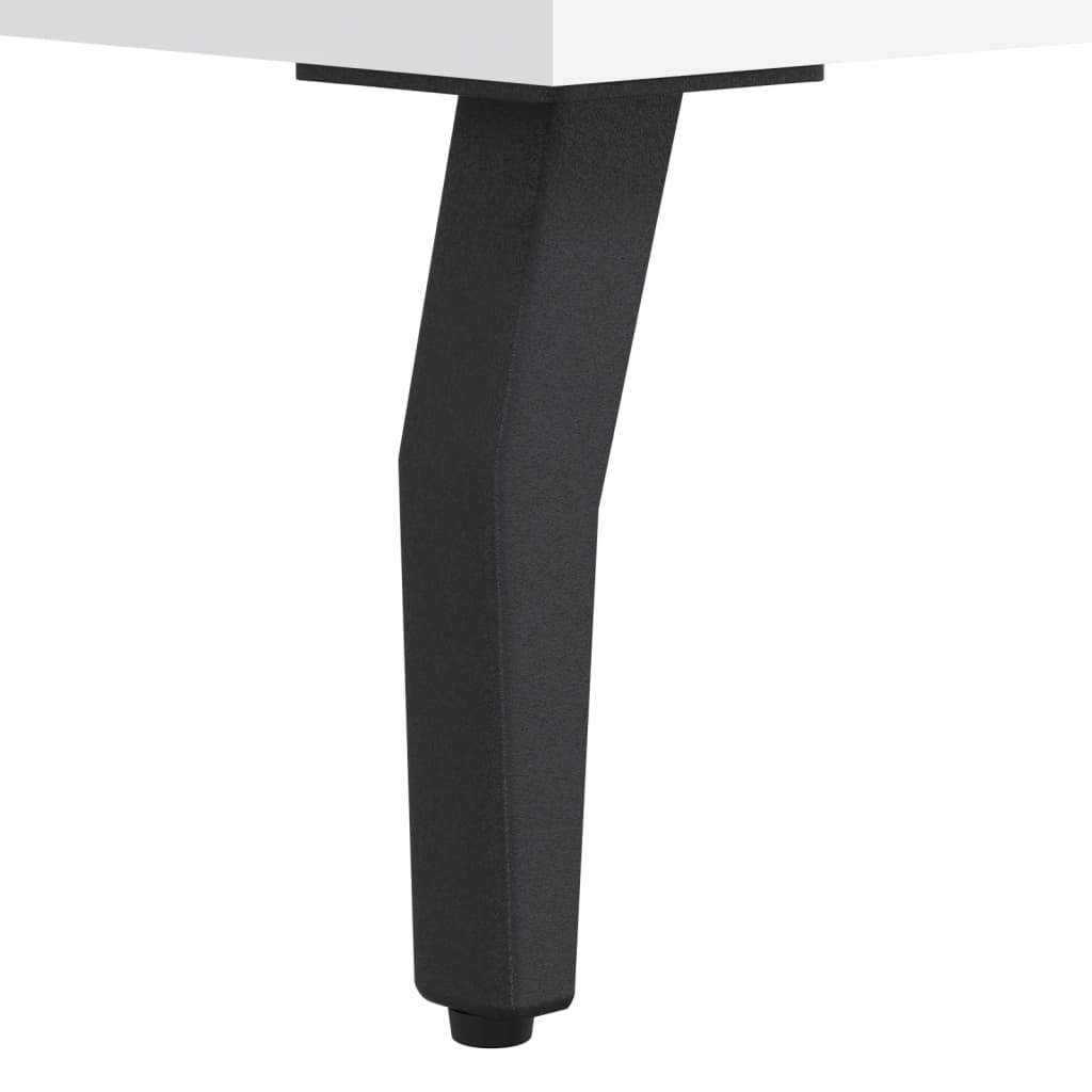 skrivebord 140x50x75 cm konstrueret træ hvid