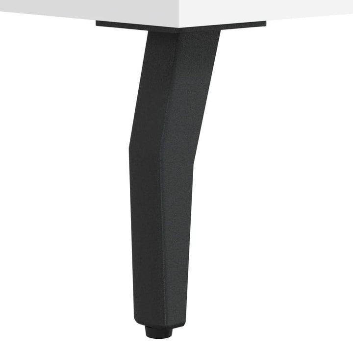 skrivebord 140x50x75 cm konstrueret træ hvid