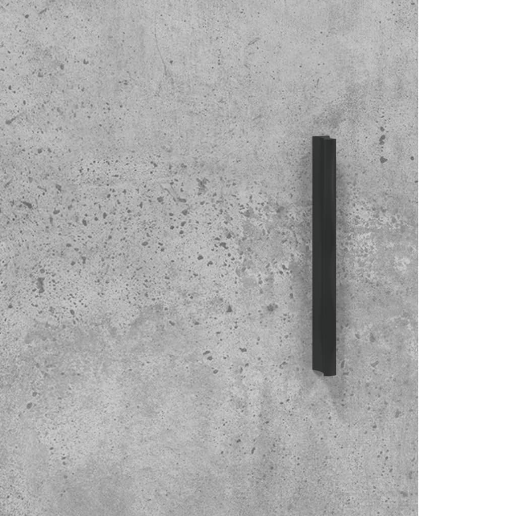 skrivebord 140x50x75 cm konstrueret træ betongrå