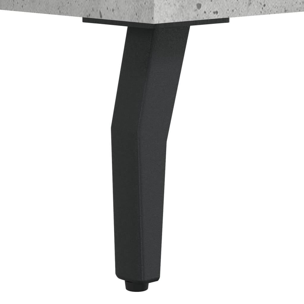 skrivebord 140x50x75 cm konstrueret træ betongrå