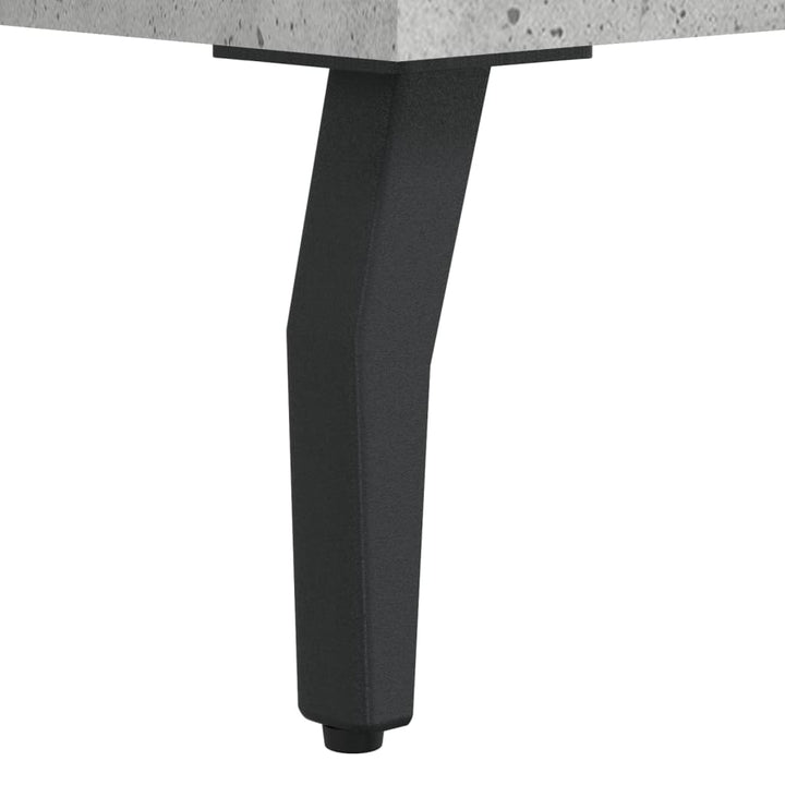 skrivebord 140x50x75 cm konstrueret træ betongrå