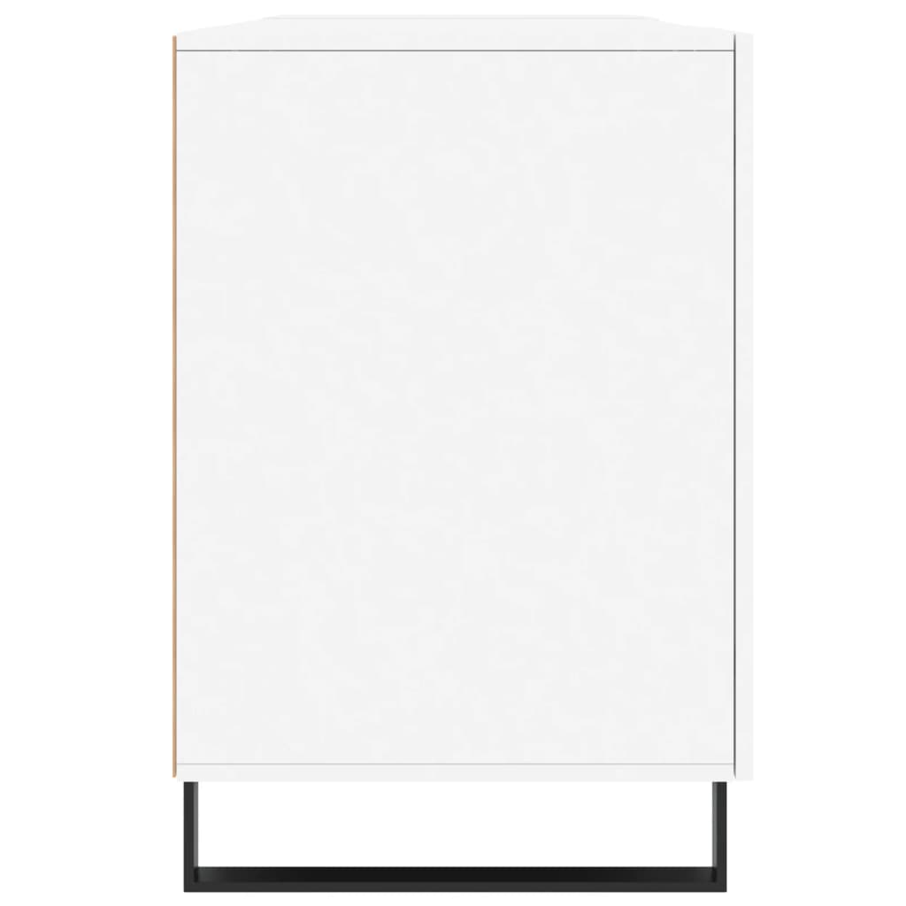 skrivebord 140x50x75 cm konstrueret træ hvid