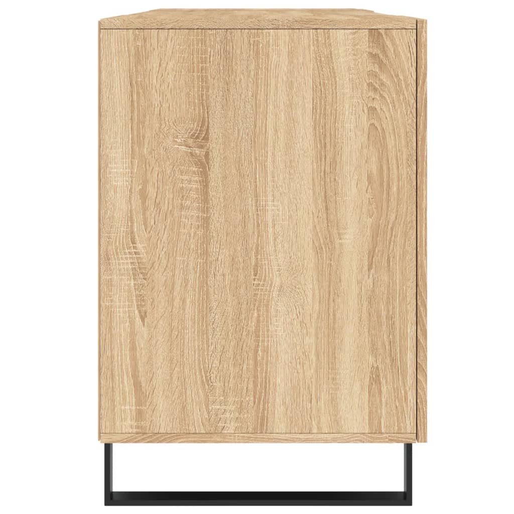 skrivebord 140x50x75 cm konstrueret træ sonoma-eg