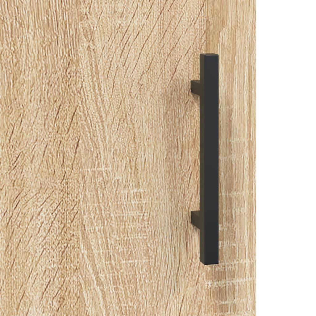 skrivebord 140x50x75 cm konstrueret træ sonoma-eg