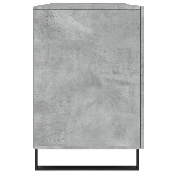 skrivebord 140x50x75 cm konstrueret træ betongrå
