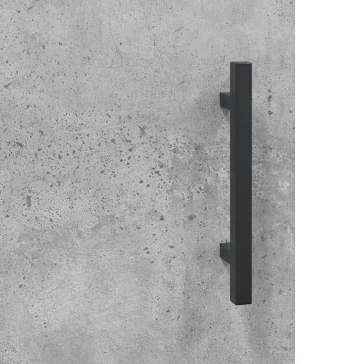 skrivebord 140x50x75 cm konstrueret træ betongrå